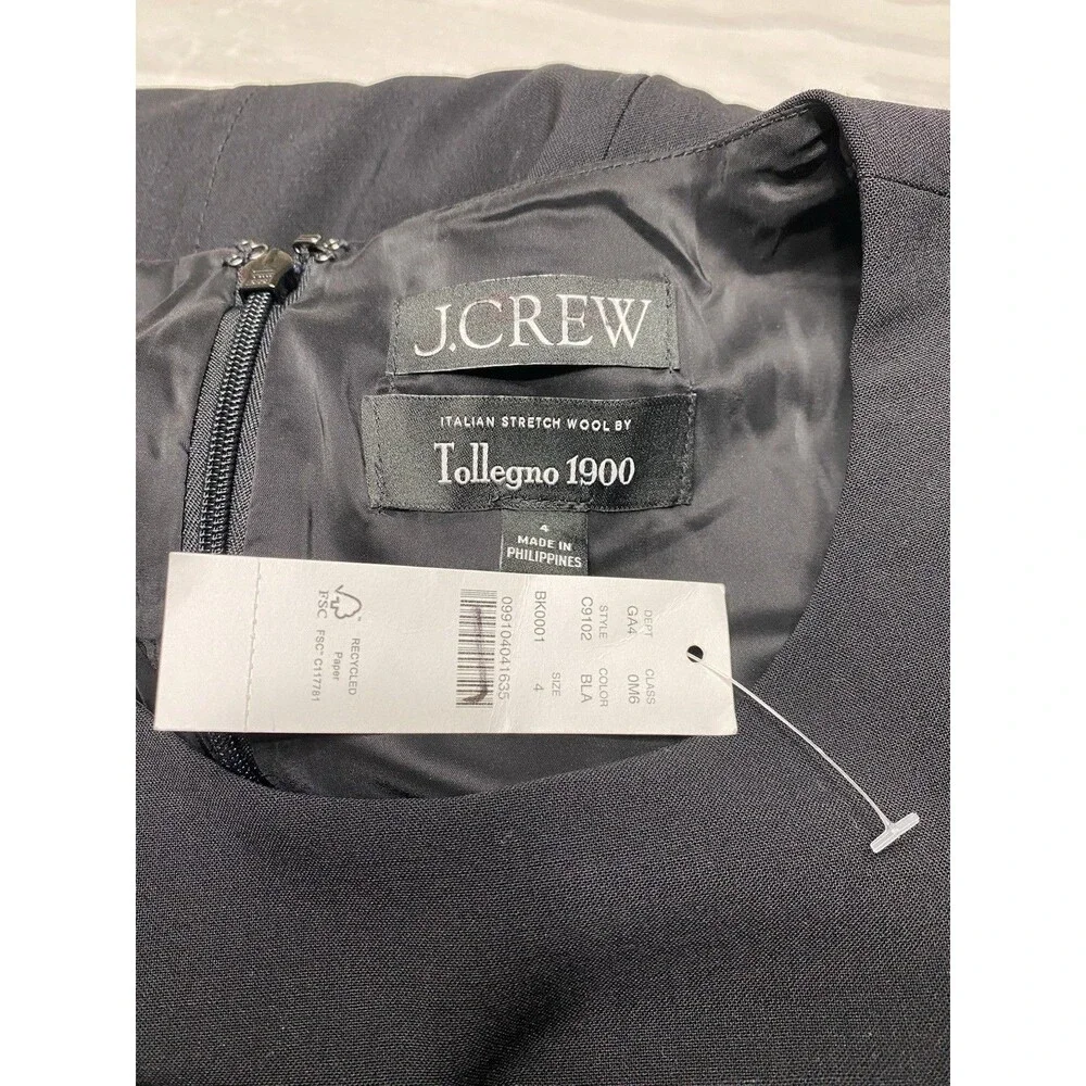 J.Crew  Resume dress In Italian Stretch Wool NWT Size 4